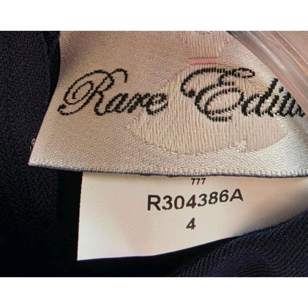 Vintage Rare Editions Dress Size 4 Blue White Sleeveless With Bow New With Tags - Picture 6 of 7